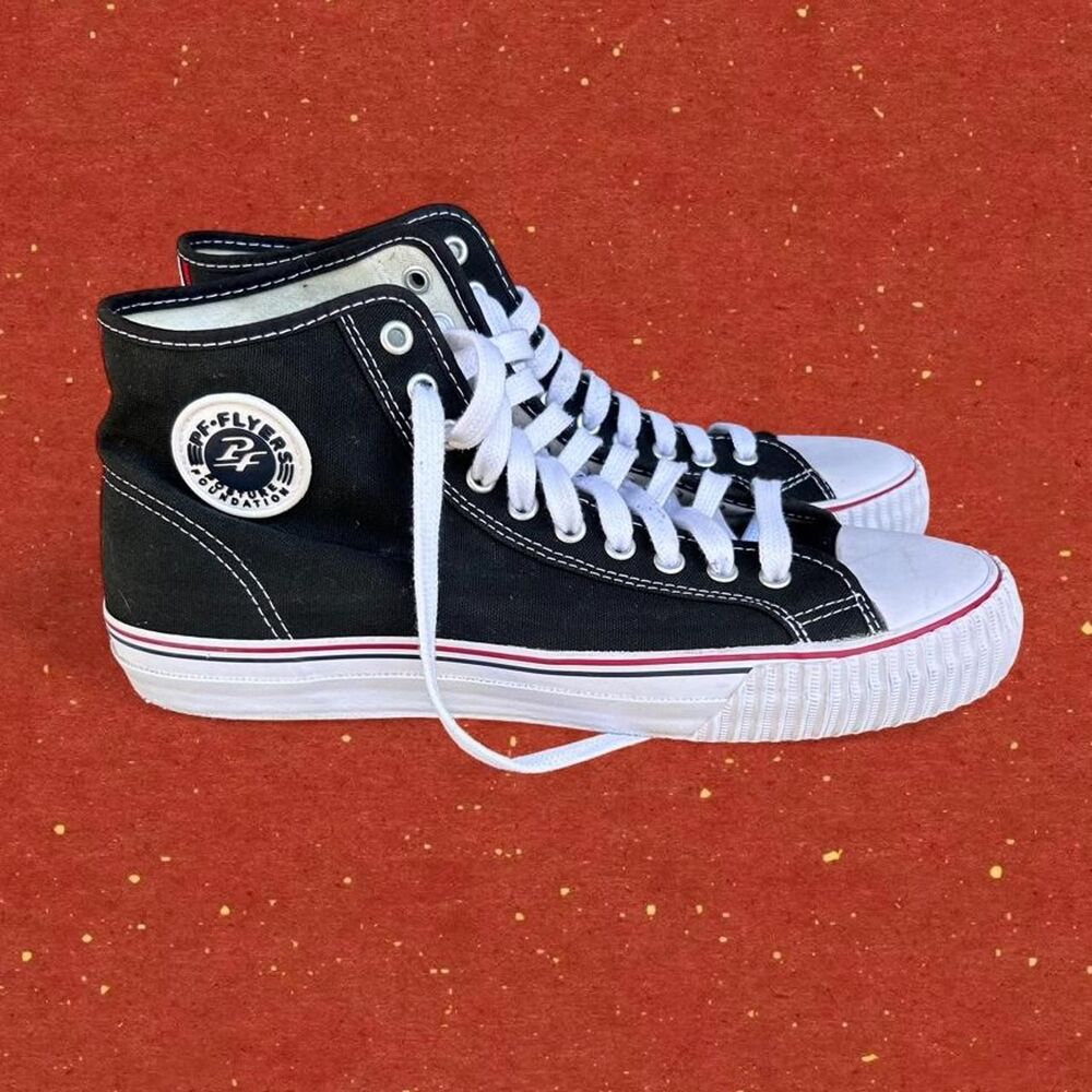 Black high top PF Flyers Sneakers